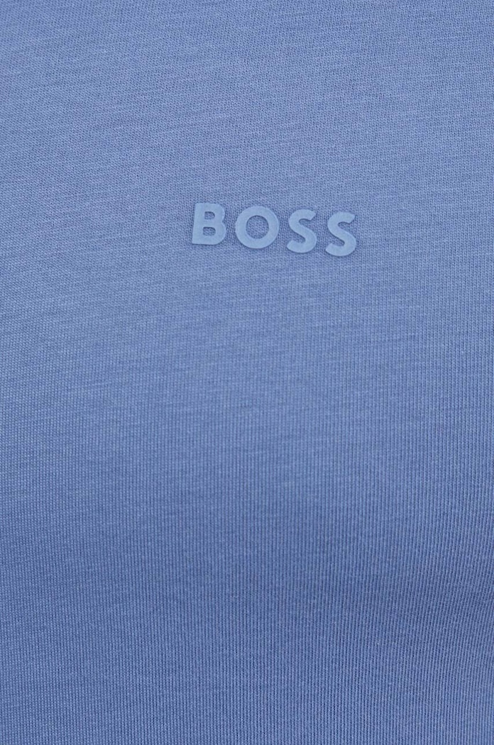 BOSS T-shirt męski bawełniany Thompson 01 fioletowy 50468347