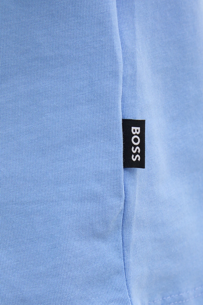 BOSS T-shirt męski bawełniany Thompson 01 50468347 niebieski