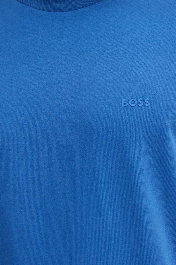 BOSS T-shirt męski bawełniany Thompson 01 50468347 niebieski