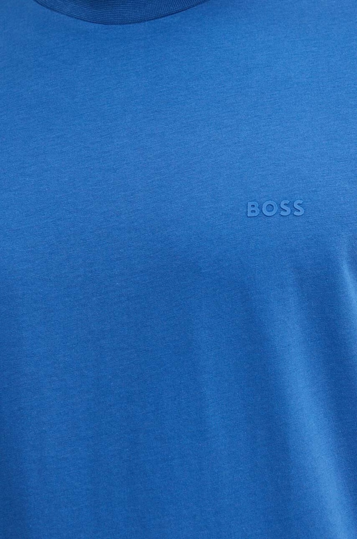 BOSS T-shirt męski bawełniany Thompson 01 50468347 niebieski
