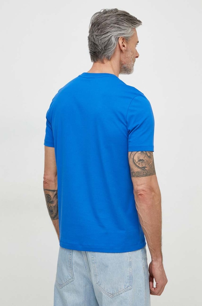 BOSS T-shirt męski bawełniany Thompson 01 50468347 turkusowy AA00