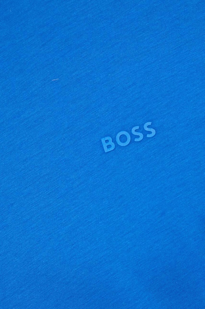 BOSS T-shirt męski bawełniany Thompson 01 turkusowy 50468347