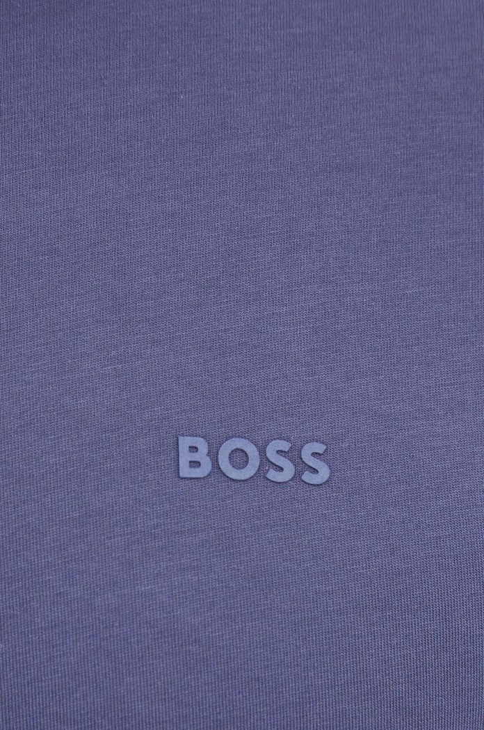 BOSS T-shirt męski bawełniany Thompson 01 granatowy 50468347