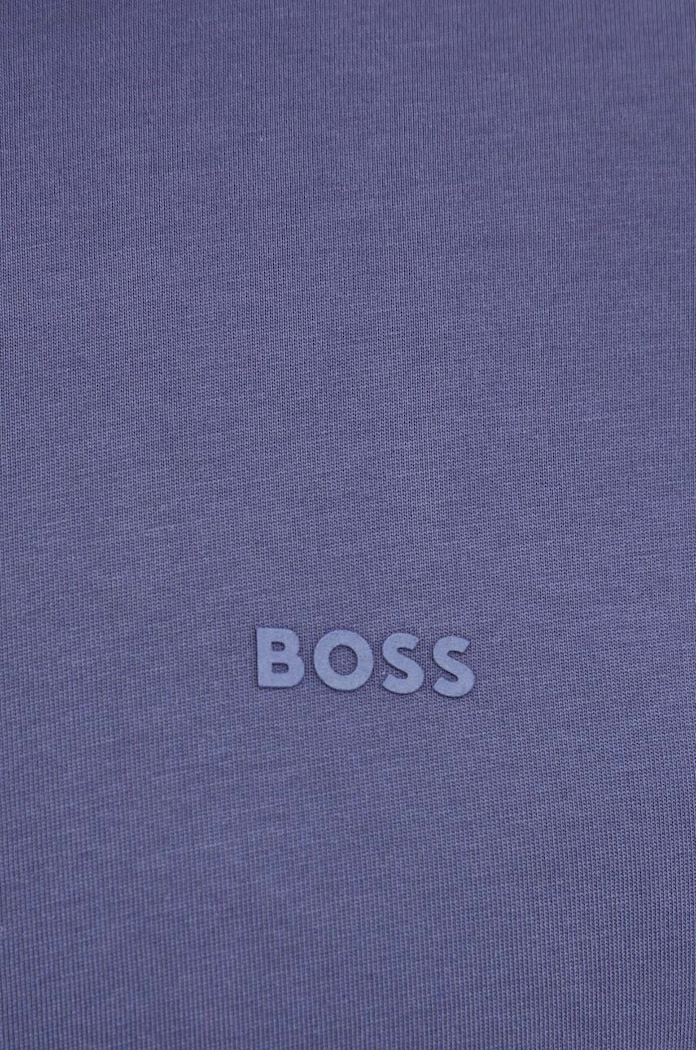 BOSS T-shirt męski bawełniany Thompson 01 granatowy 50468347