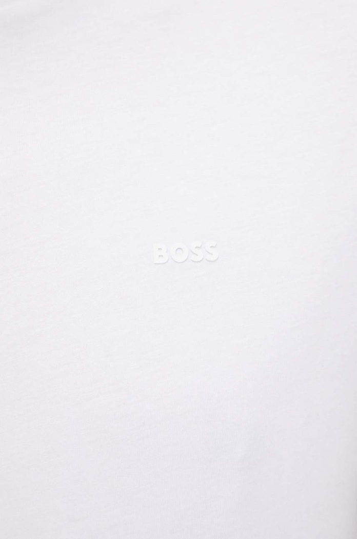 BOSS férfi pamut póló Thompson 01 50468347 fehér