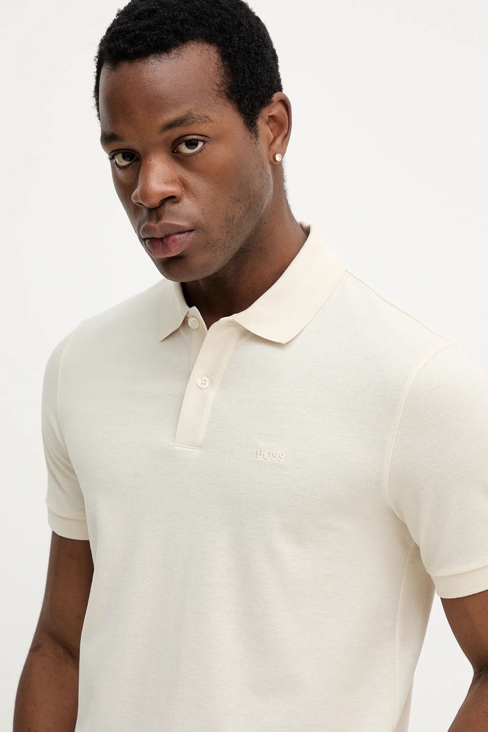 Polo de bumbac Pallas BOSS 50468362 bej