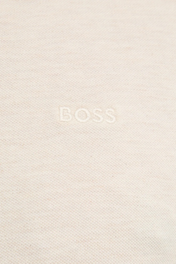 Bavlnené polo tričko BOSS Pallas 50468362 béžová