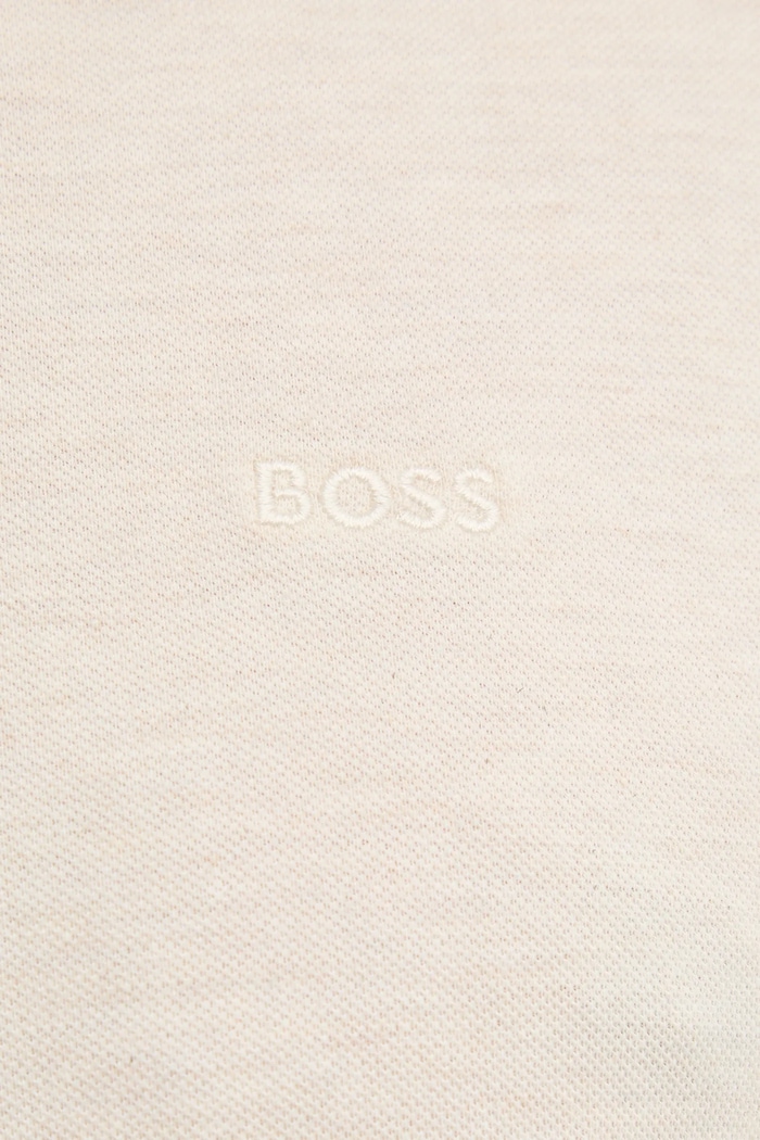Bavlnené polo tričko BOSS Pallas 50468362 béžová