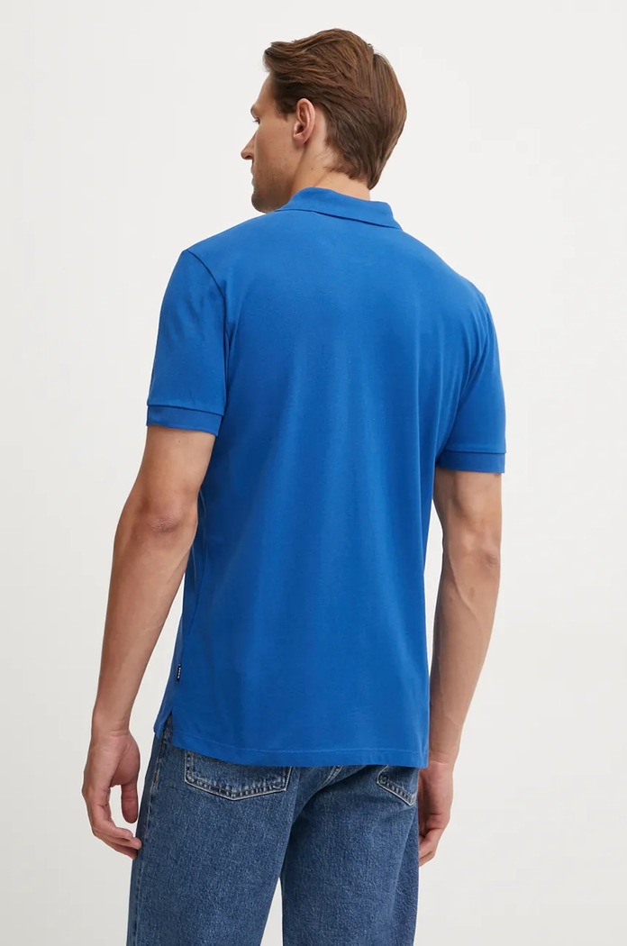Bavlněné polo tričko BOSS Pallas 50468362 modrá AA00