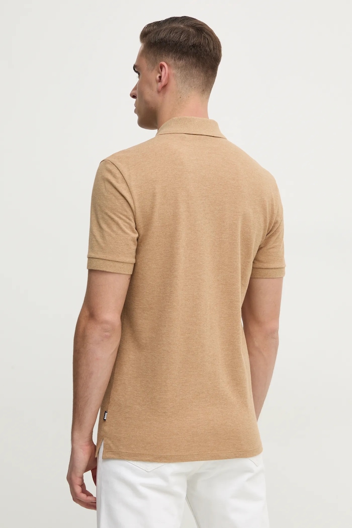 Îmbrăcăminte BOSS Polo de bumbac Pallas 50468362 bej