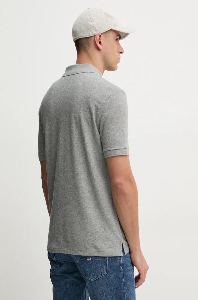 Oblečení Bavlněné polo tričko BOSS Pallas 50468362 šedá