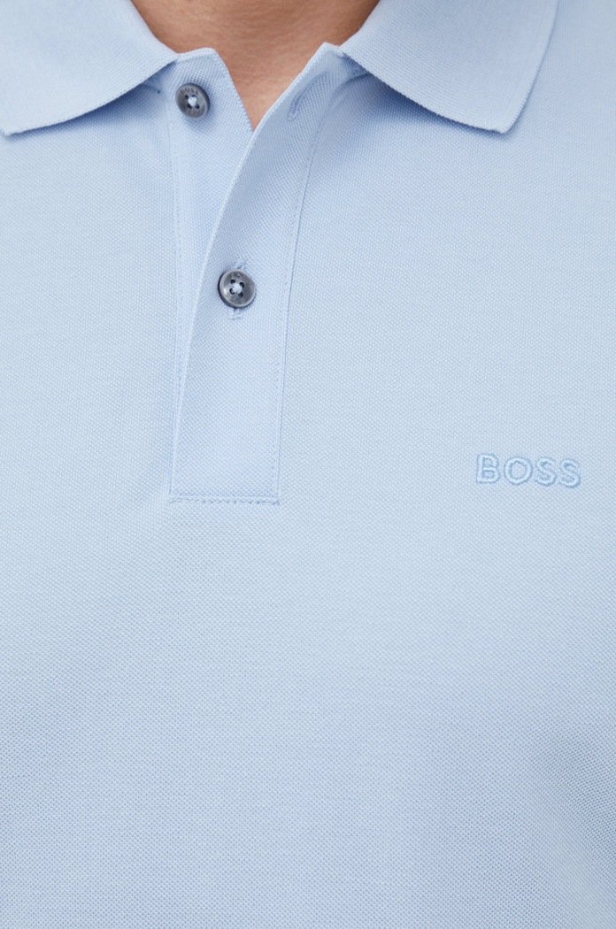 BOSS polo de bumbac Pallas 50468362 albastru