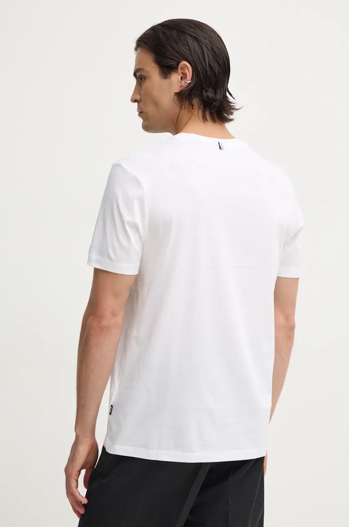 BOSS t-shirt ανδρικό βαμβακερό λευκό 50468395