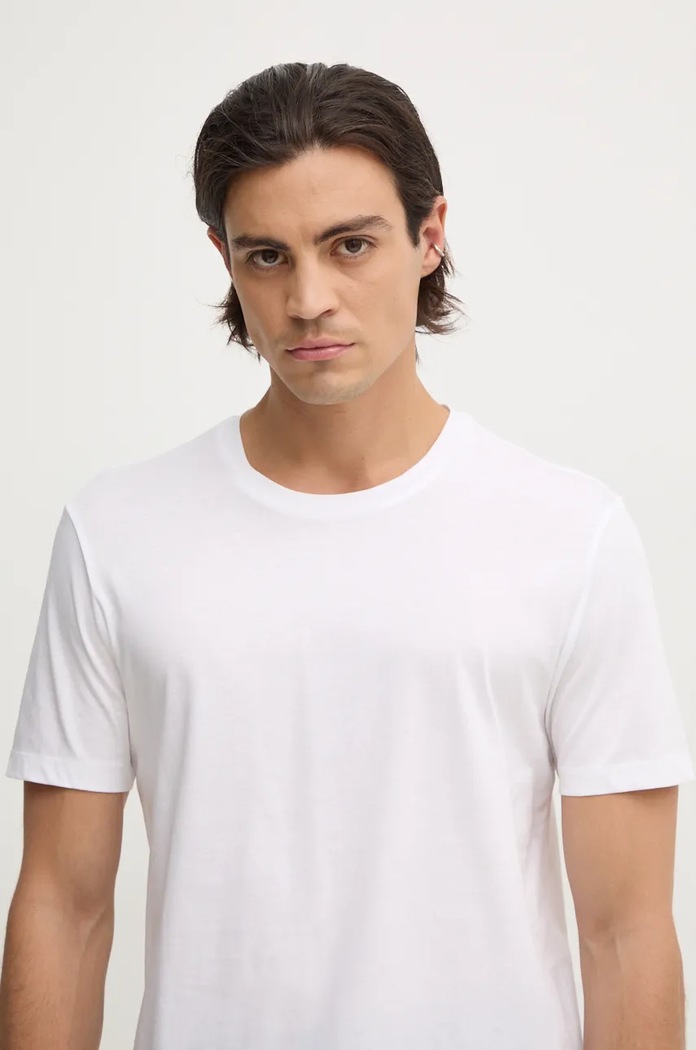 BOSS t-shirt ανδρικό βαμβακερό 50468395 λευκό
