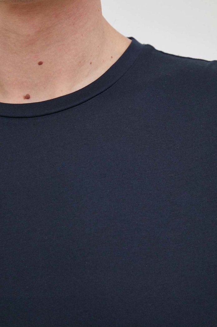 BOSS t-shirt ανδρικό βαμβακερό 50468395 σκούρο μπλε