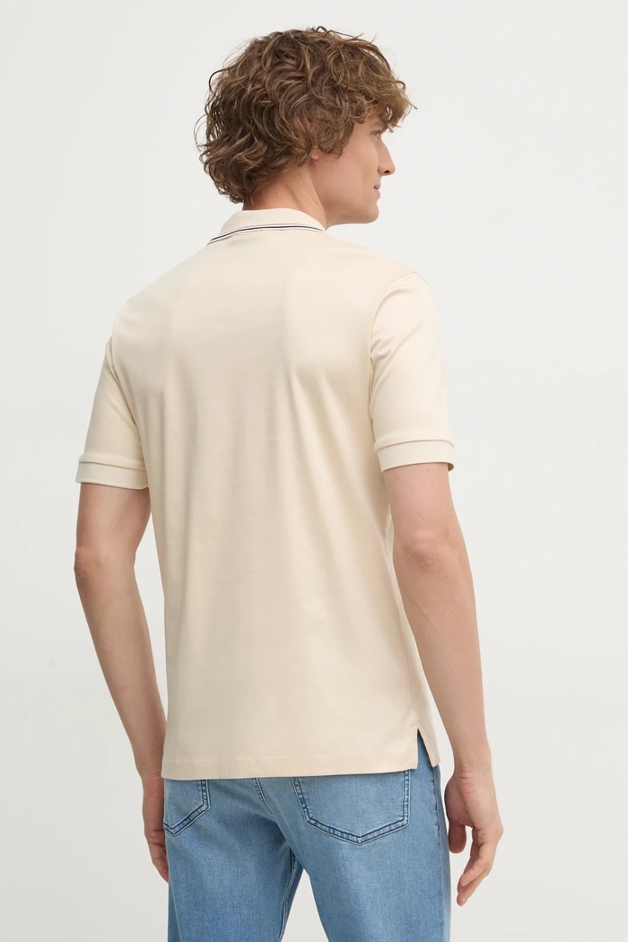 Îmbrăcăminte BOSS polo bărbați din bumbac Penrose 38 50469360 bej