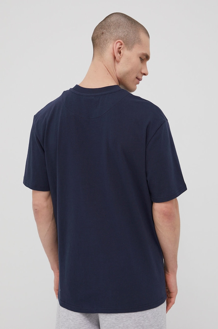 Odzież Karl Kani t-shirt bawełniany KKMQ22001NVY granatowy