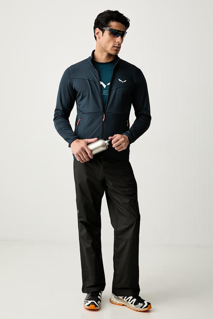 Salewa T-shirt trekkingowy męski Solidlogo Dry 00.0000027018 turkusowy SS26