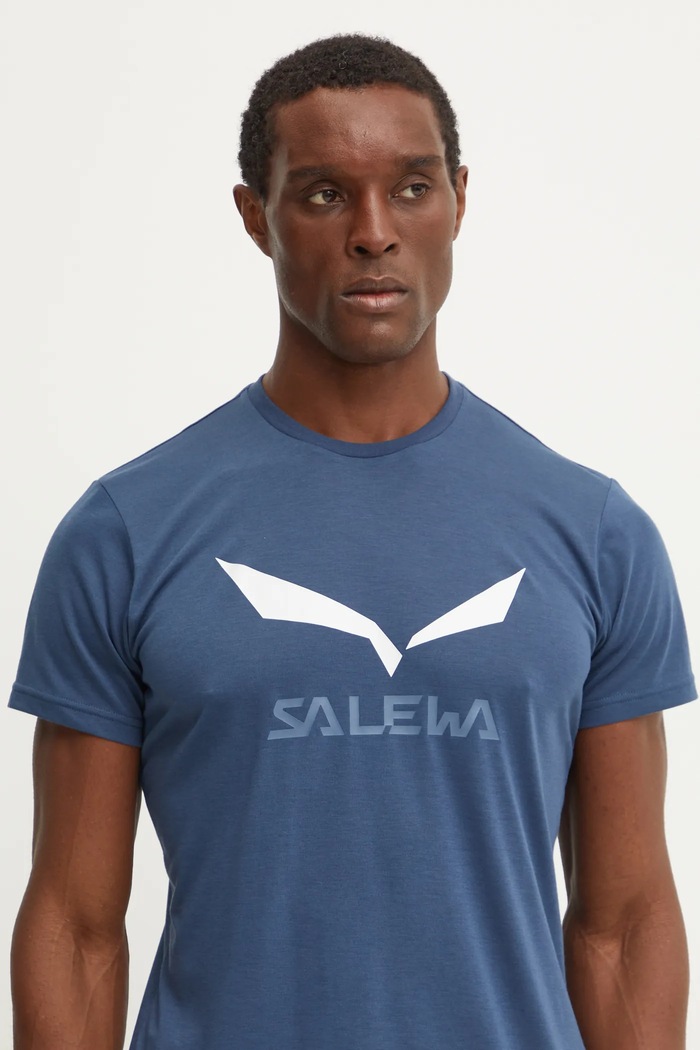Sportovní triko Salewa Solidlogo modrá 00.0000027018