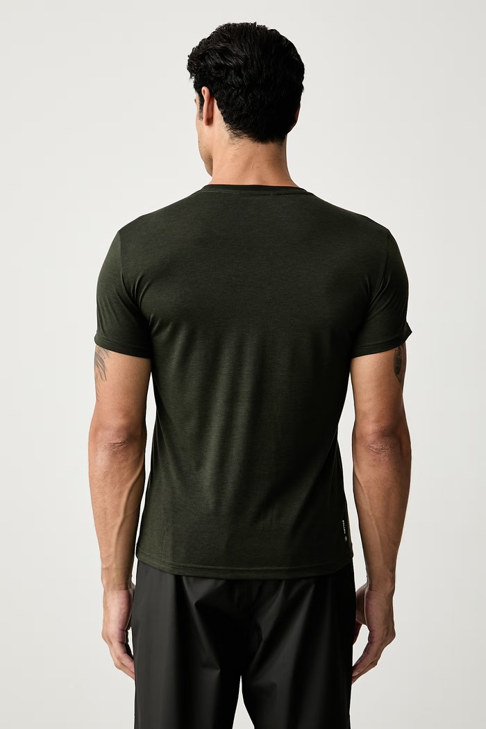 Odzież Salewa T-shirt trekkingowy męski Solidlogo Dry 00.0000027018 zielony