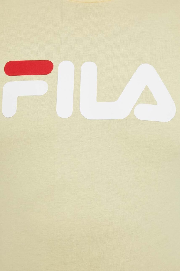 Fila t-shirt bawełniany Bellano FAU0067 żółty
