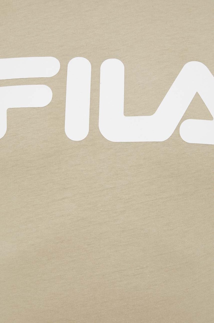 Bavlněné tričko Fila Bellano FAU0067 béžová