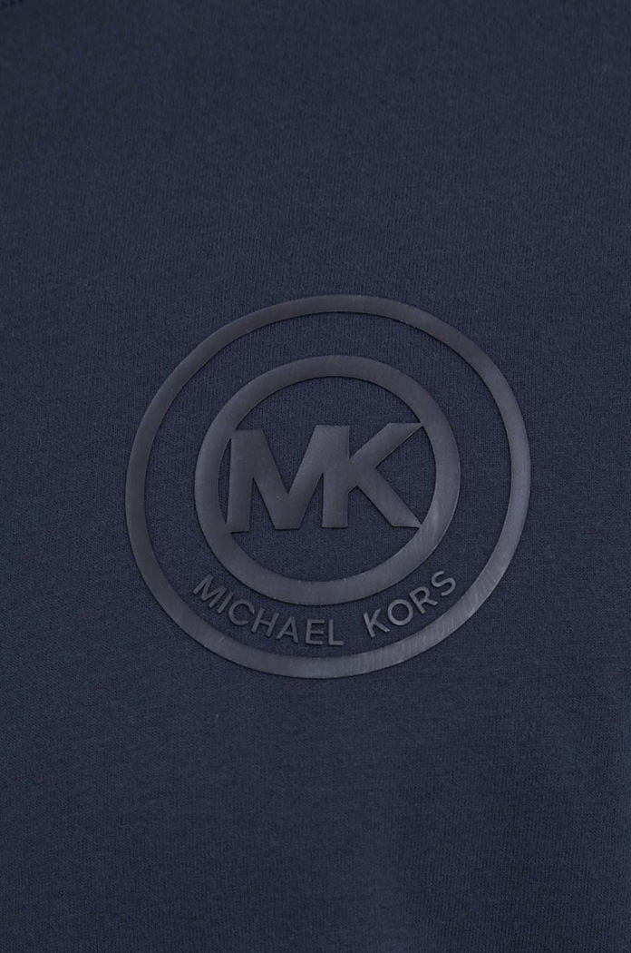 Bavlněné tričko Michael Kors 6S26C11011 námořnická modř