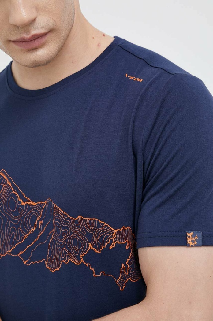 Viking T-shirt trekkingowy męski z wiskozą Lenta Bamboo 500.22.6644
