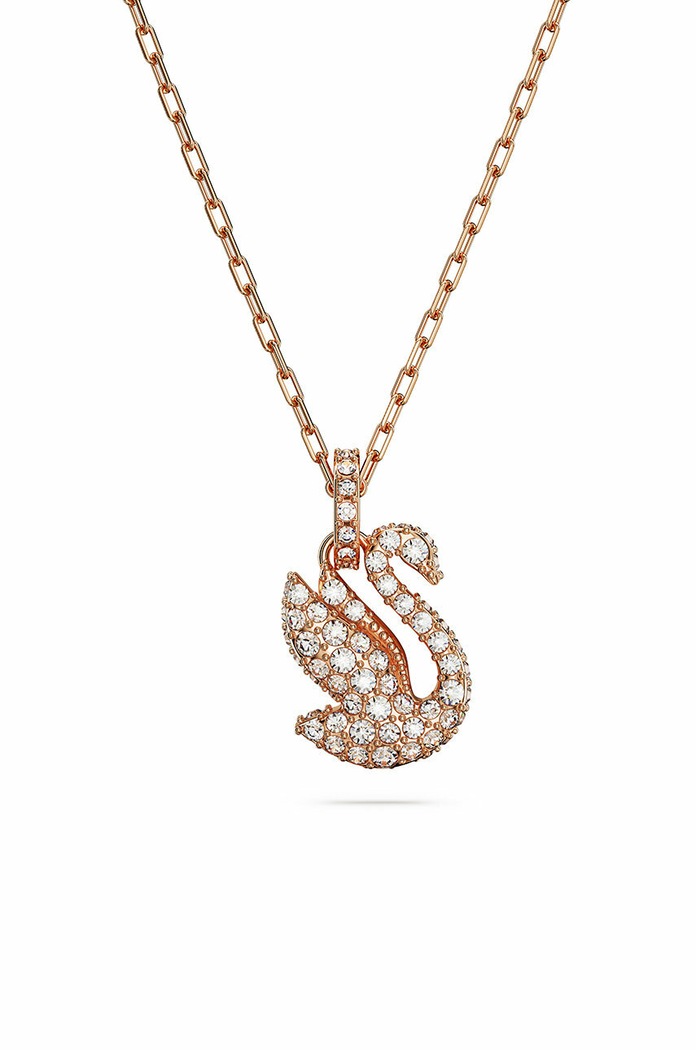 Κολιέ Swarovski Iconic Swan κρύσταλλο Swarovski χρυσαφί 5647555