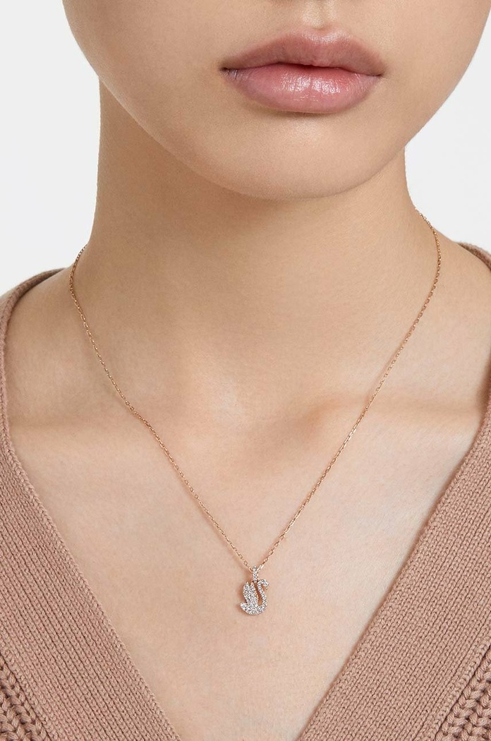 Κολιέ Swarovski Iconic Swan 5647555 χρυσαφί SS23
