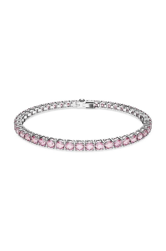 Swarovski bratara MATRIX zirconiu cubic roz 5648932