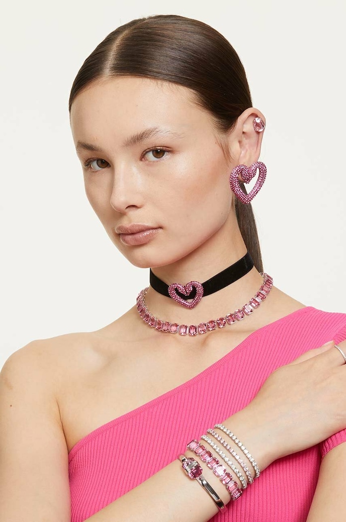 Dodatki Zapestnica Swarovski Matrix 5648931 roza