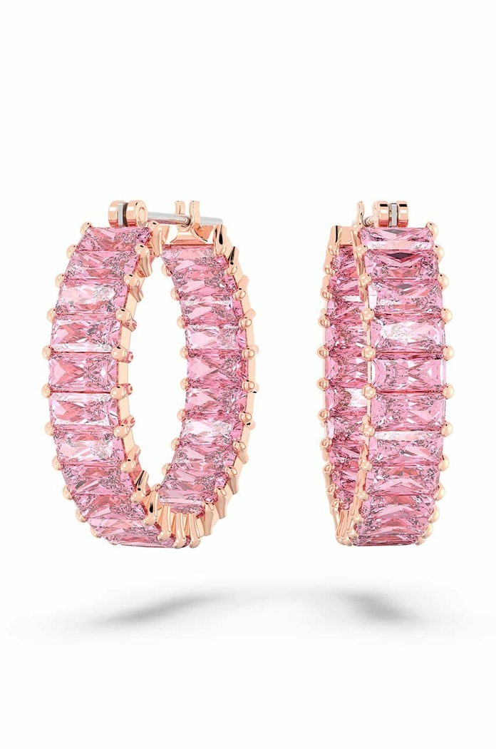 Swarovski fülbevaló 5657726 MATRIX cirkónia rózsaszín 5657726