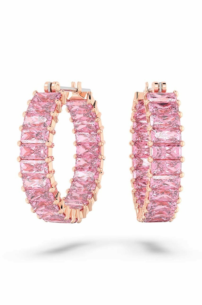 Swarovski fülbevaló 5657726 MATRIX cirkónia rózsaszín 5657726