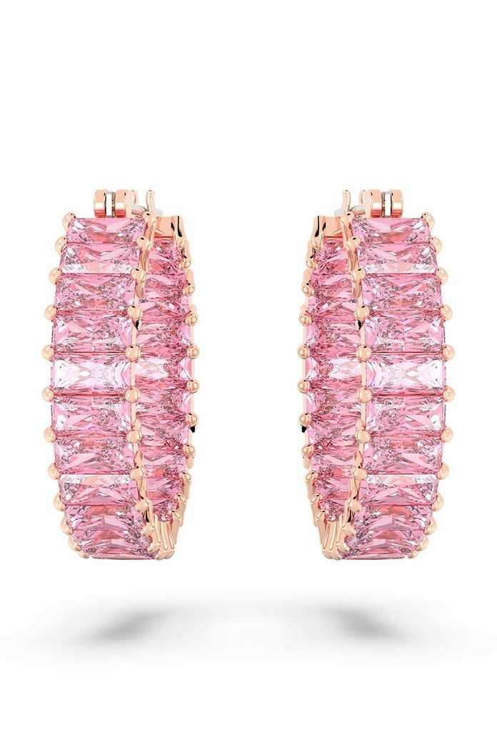 Swarovski fülbevaló 5657726 MATRIX 5657726 rózsaszín SS23