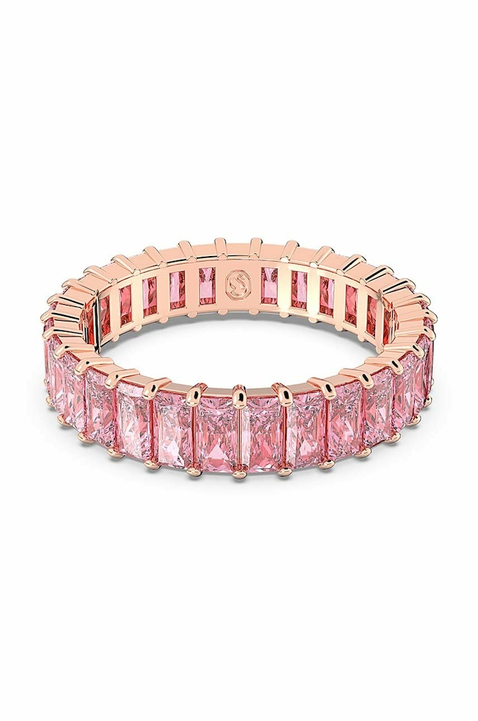 Swarovski pierścionek Matrix cyrkonia różowy 5648288