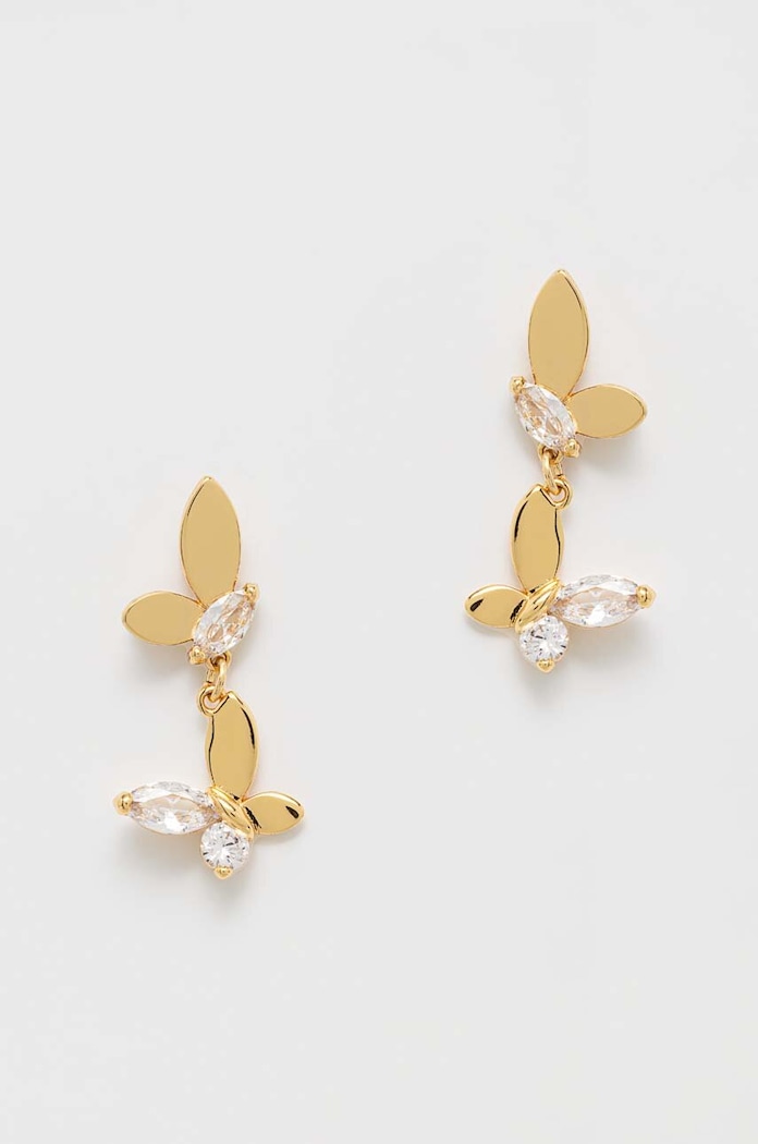 Náušnice Kate Spade zirkonie zlatá K7602.Y55