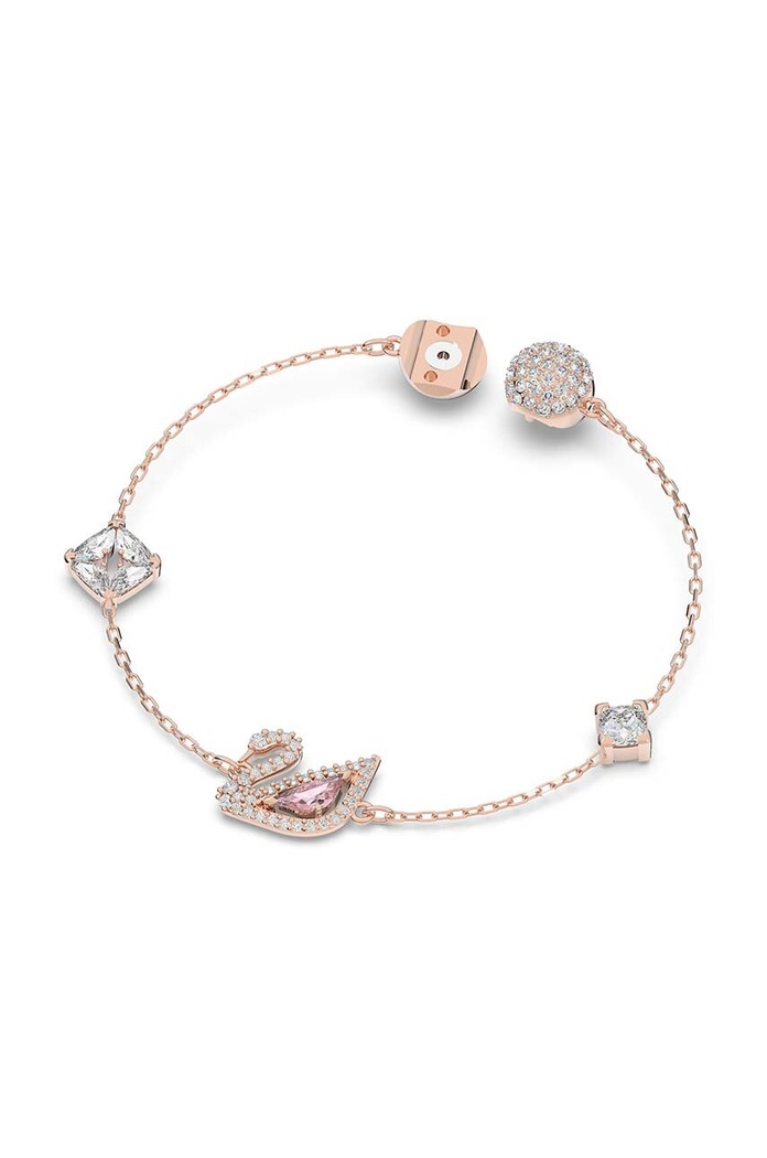 Náramek Swarovski DAZZLING SWAN 5485876 zlatá AA00