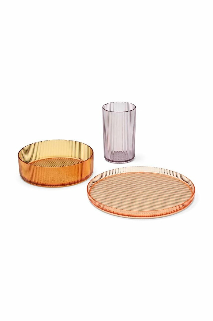 Dječji set posuđa Liewood narančasta LW17258