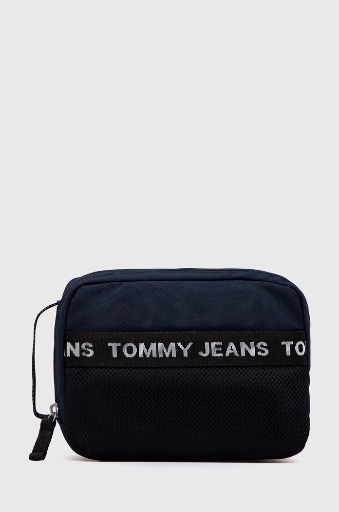 Kozmetička torbica Tommy Jeans print mornarsko plava AM0AM11024.PPYX