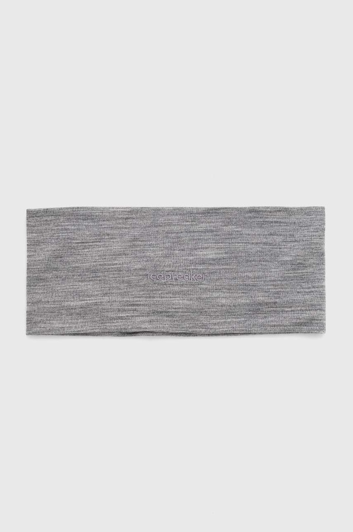Icebreaker bentita pentru cap Cool-Lite Merino Flexi uni gri IB0A56FN0161