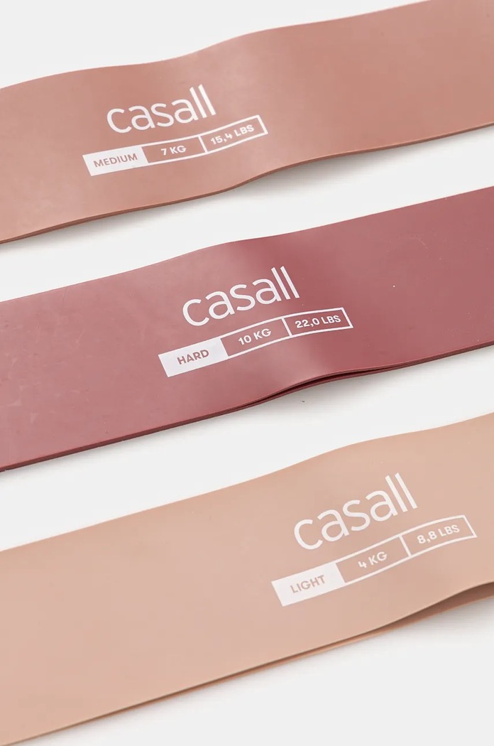 Cvičební odporové pásy Casall 3-pack 54315 růžová AW25