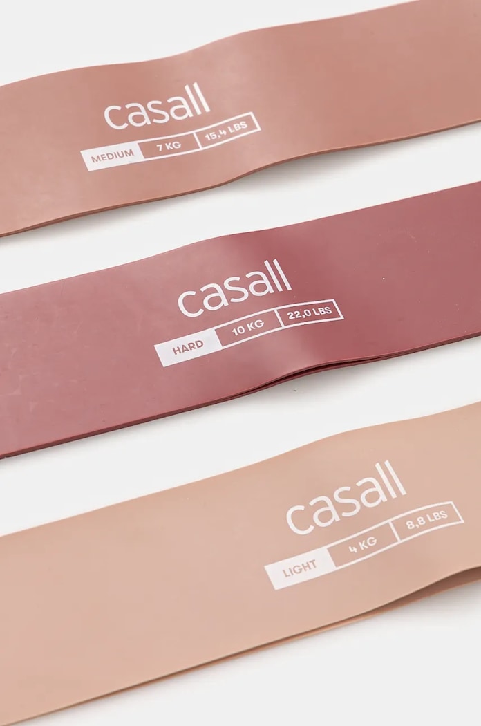 Cvičební odporové pásy Casall 3-pack 54315 růžová AW25