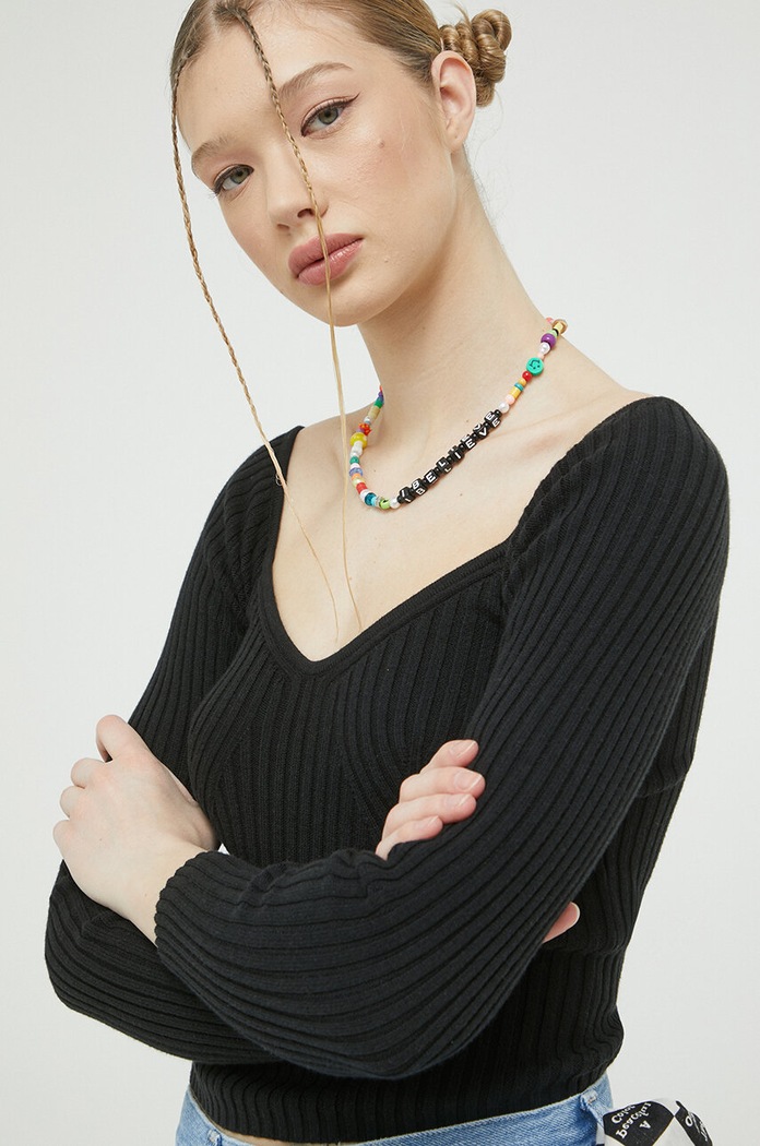 Πουλόβερ Hollister Co. μαύρο KI350.3071.900