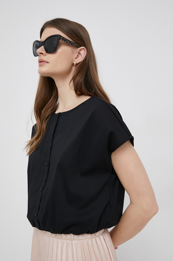 Dkny bluzka z elastanem czarny P3AA0R82