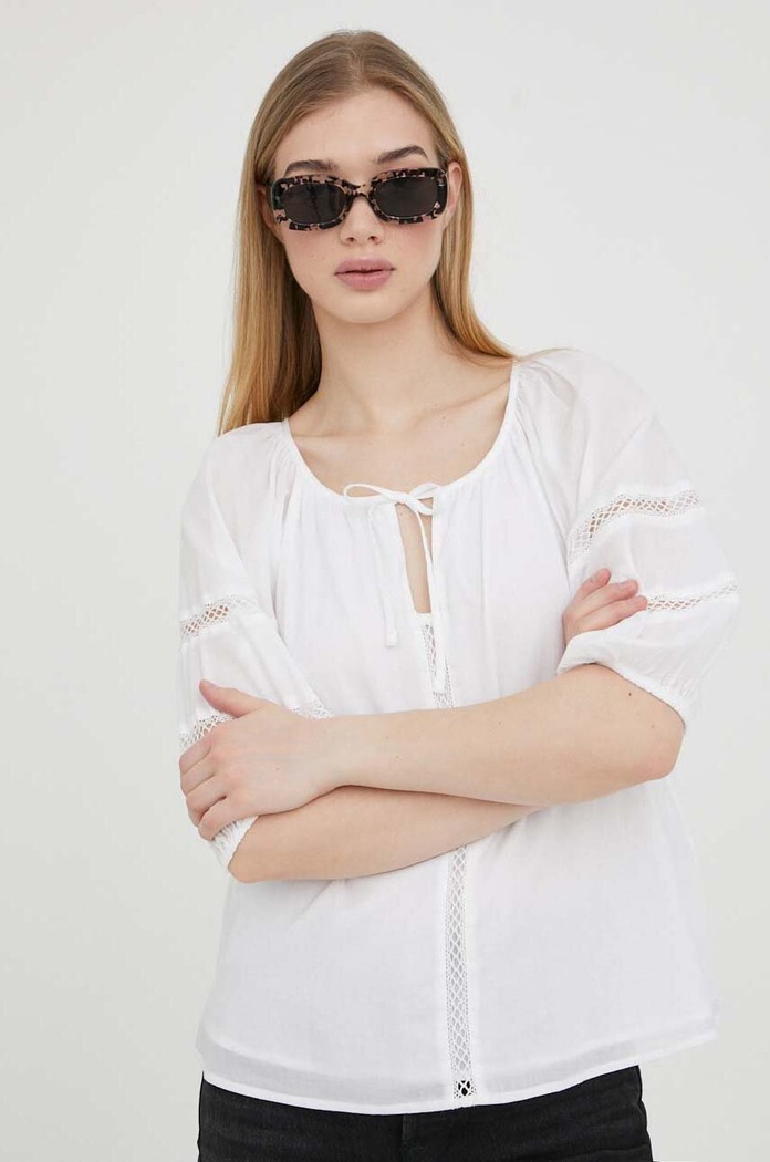 Abercrombie & Fitch tricou curele alb KI140.3039.100