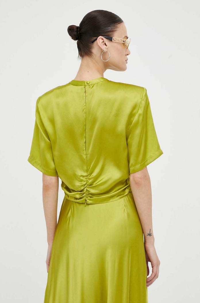 Îmbrăcăminte Gestuz bluza de matase 10908055 verde