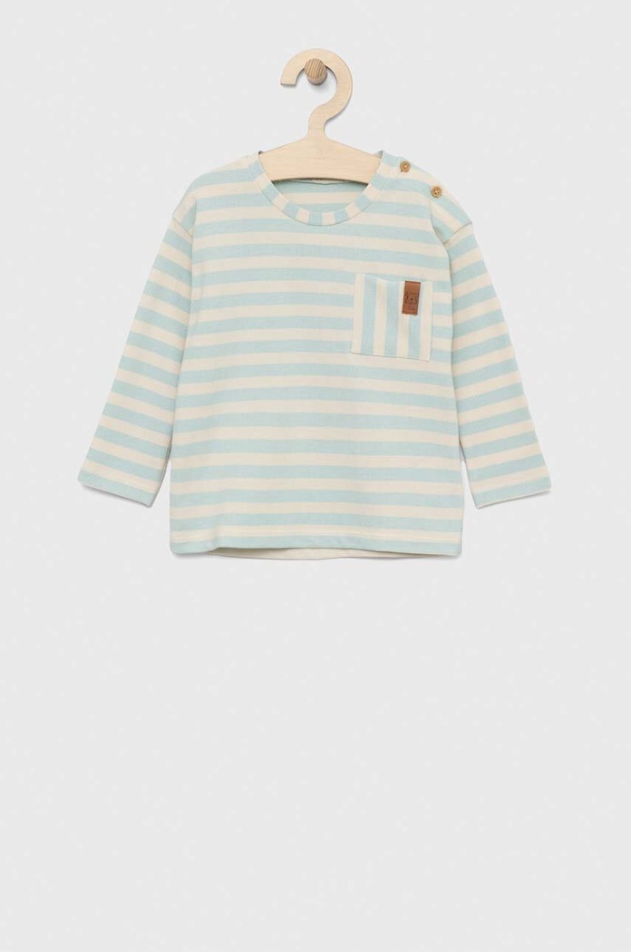 Majica dugih rukava za bebe United Colors of Benetton Planet friendly bež 3POMA102D.W.SEASONAL