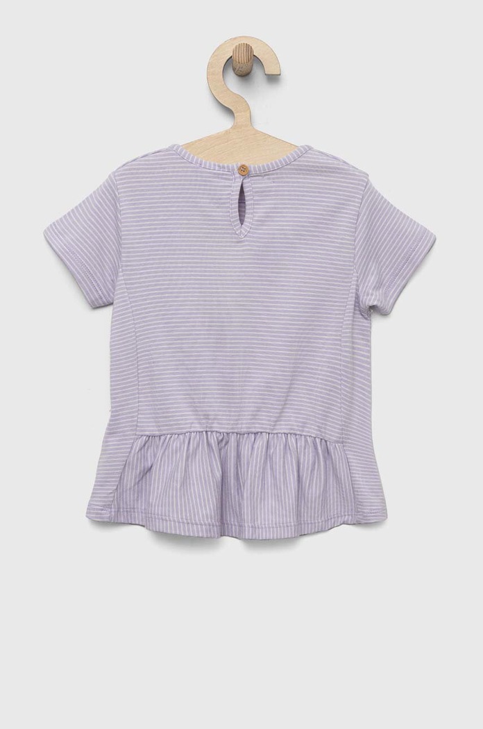 United Colors of Benetton t-shirt niemowlęcy 3QZGA1025.W.SEASONAL fioletowy SS23