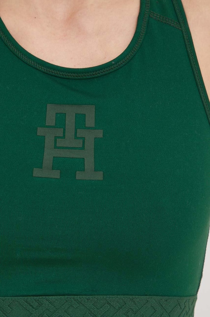 Sportovní podprsenka Tommy Hilfiger S10S101590.PPYX zelená